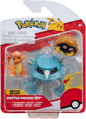 Pokémon PKW3052 3 Pack-Features 2, Charmander and 3-Inch Stand Battle Figures, K