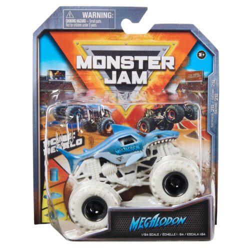 GENUINE Hot Wheels/Spin Master Monster Truck Monster Jam 1:64 & 1:24 scale NEW MEGALODON