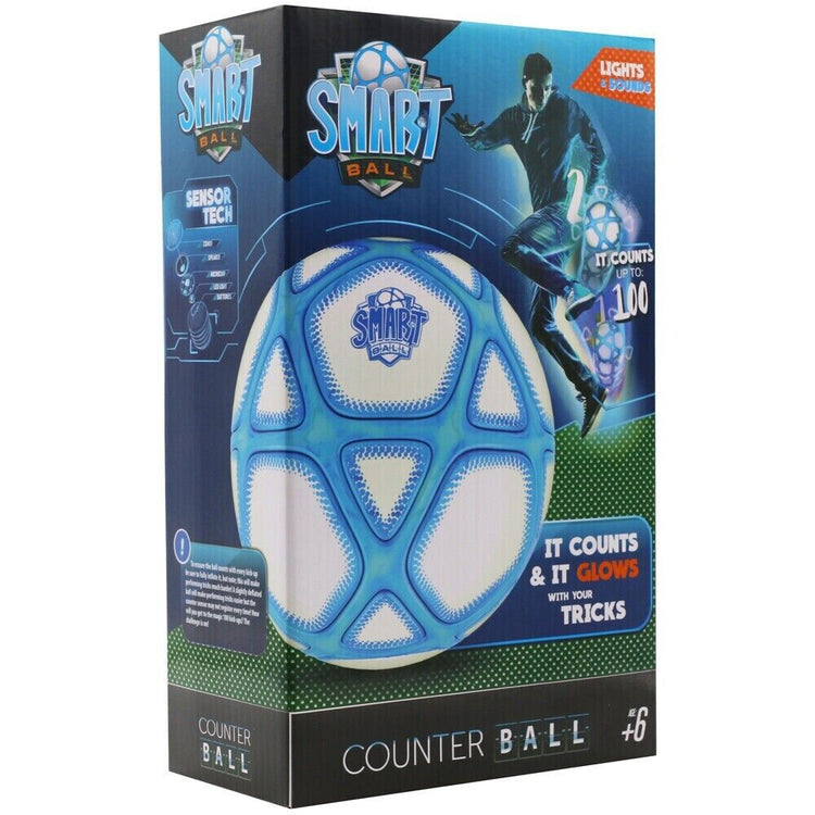 Smart Ball SBCB1B Football Kick Up Counting Power Ball with Bright Lights