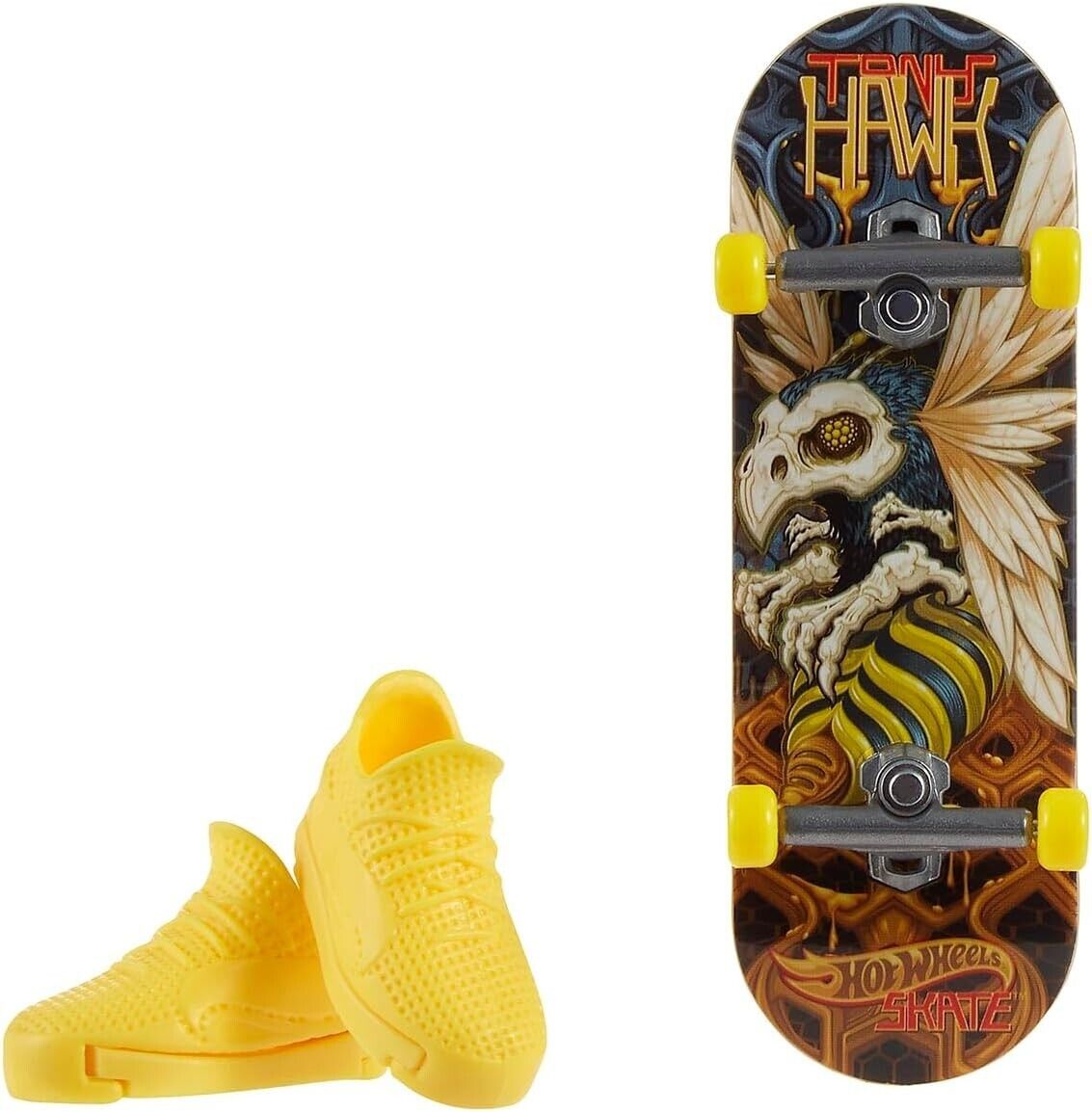 Hot Wheels Skate Fingerboard & Shoes - 1 Fingerboard & 1 Pair of Removable Skate