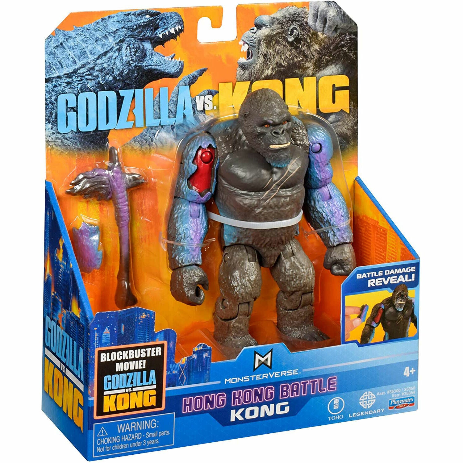 MonsterVerse Godzilla Vs. Kong 6-Inch Figure - Hong Kong Battle Kong