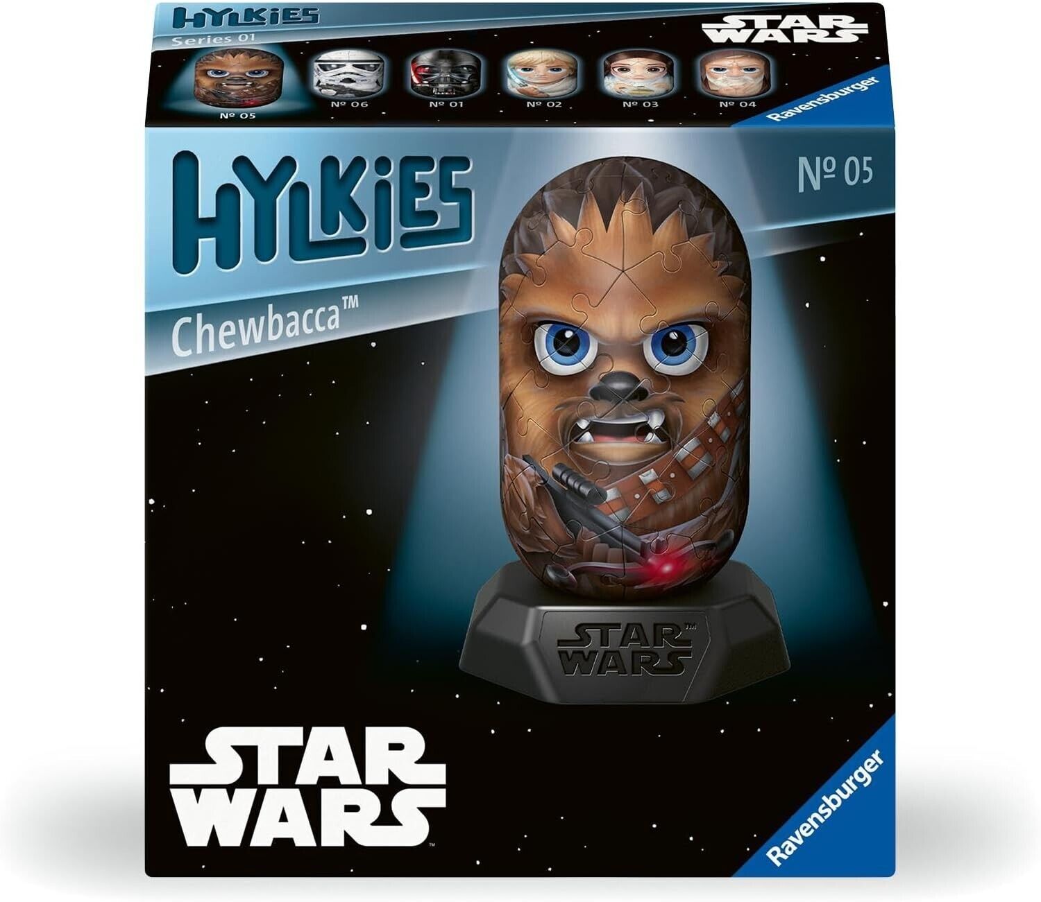 Ravensburger 12001016 Star Wars Hylkies Figures Chewbacca Gifts for Kids and Adu