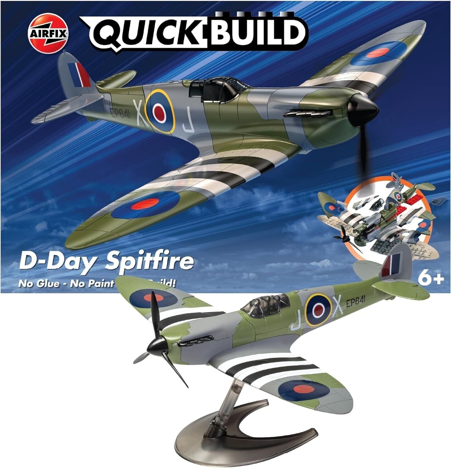 AIRFIX QuickBuild D-Day Spitfire J6045 Aircraft Model Kit