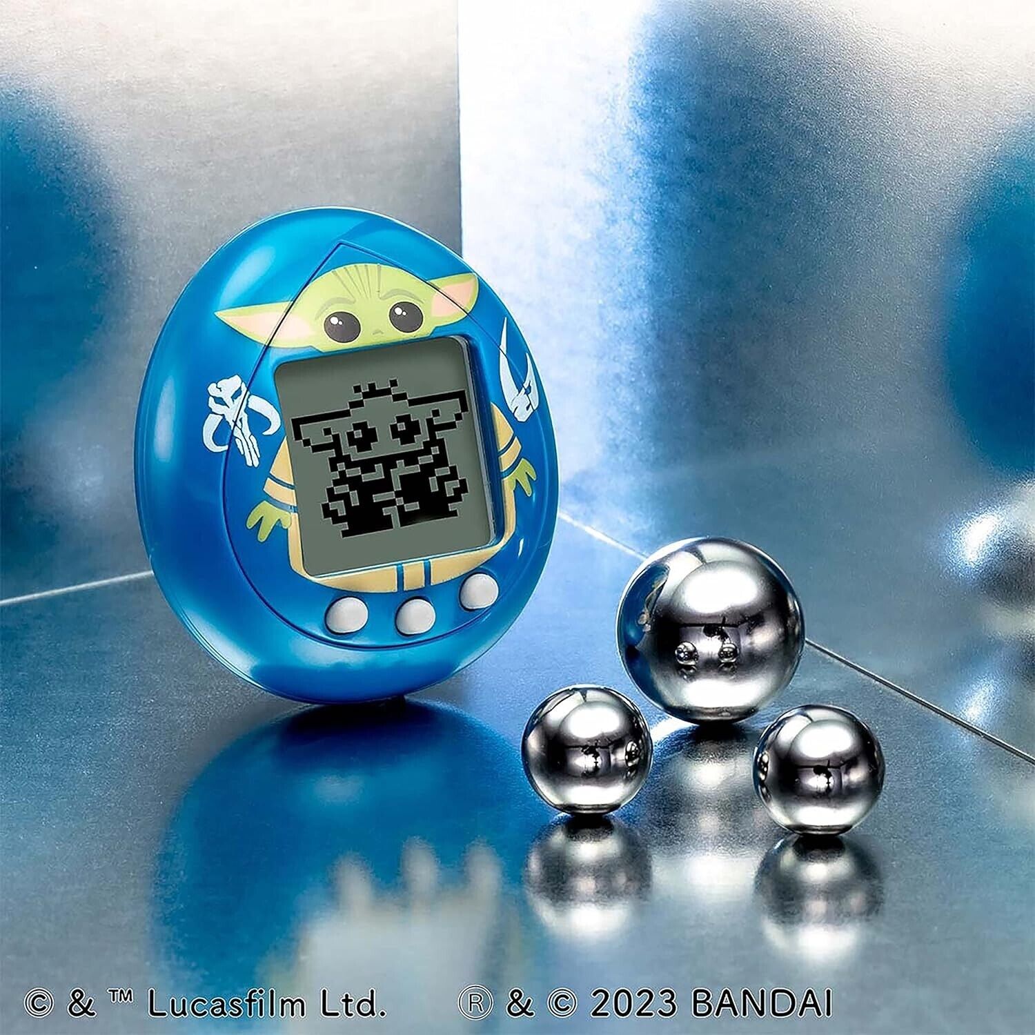 Bandai Grogu Tamagotchi Nano Blue Version | Raise Baby Yoda With This 4cm Tamago