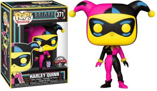 Harley Quinn (Blacklight) DC Comics -(NEW & In Stock) Funko Pop! Vinyl Figure UK