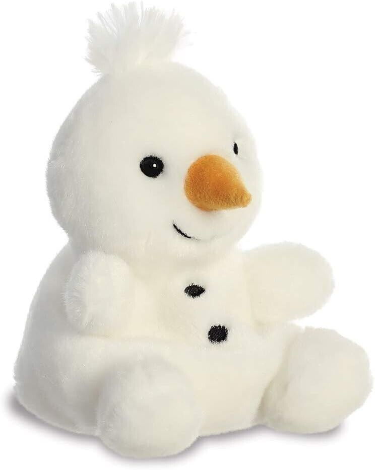 Aurora, 99130, Palm Pals Snowman, 5In, Soft Toy, White