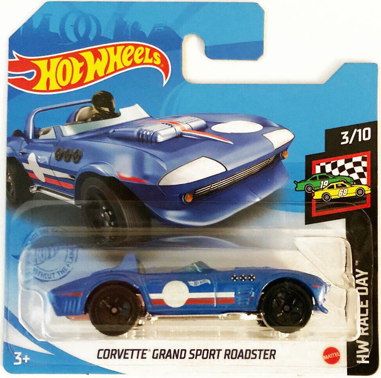 New Hot Wheels 2021 Race Day 1:64 Vehicles - Choose Your Favorite! Blue Corvette Grand Sport Roadster #3/10