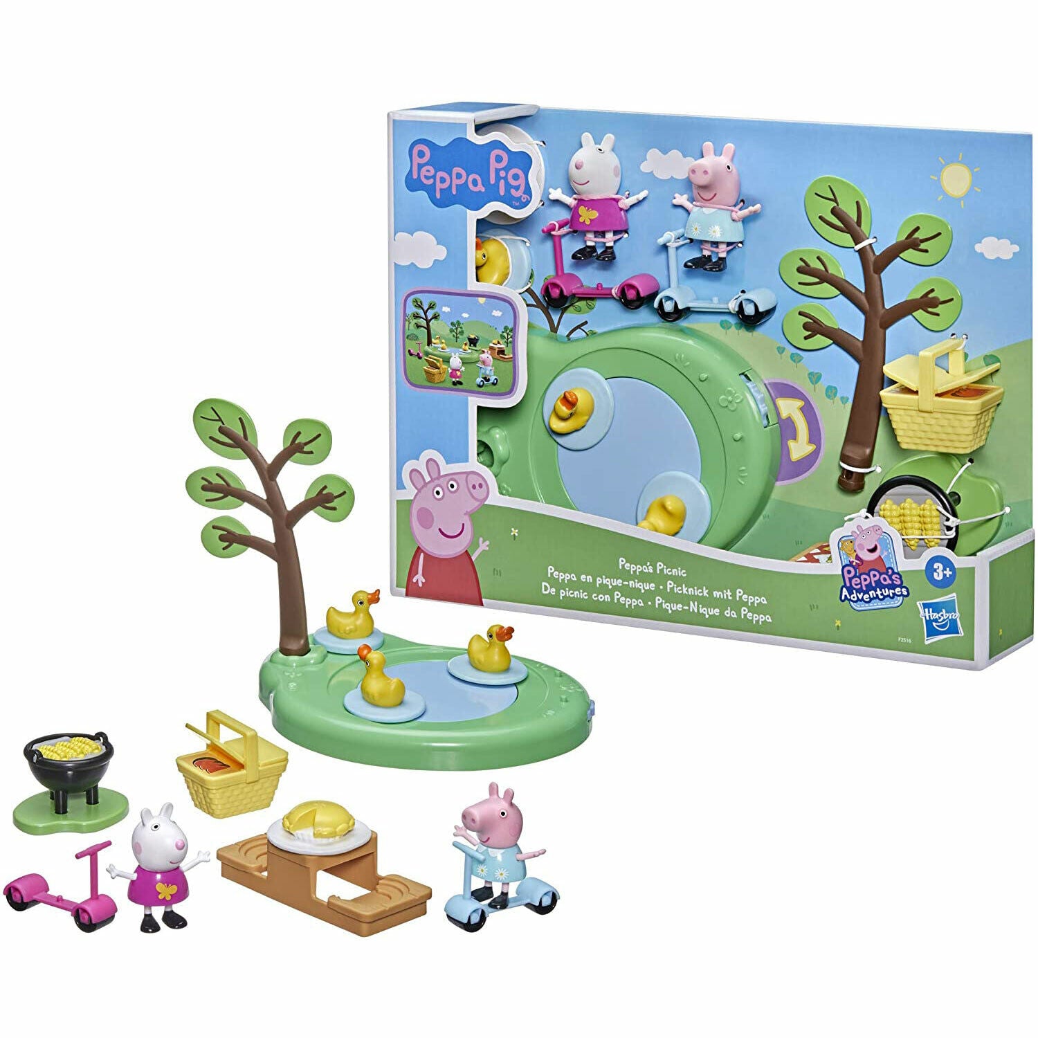 New Peppa Pig Picnic Playset - Peppa's Adventures - Brand New