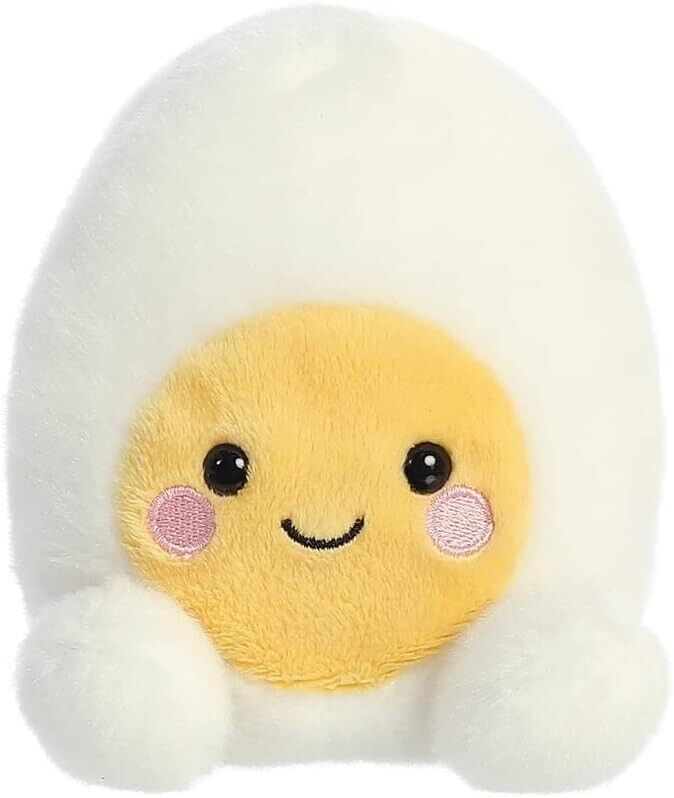 Aurora, 33575, Palm Pals Bobby Egg, 5In, Eco-friendly soft toy, White