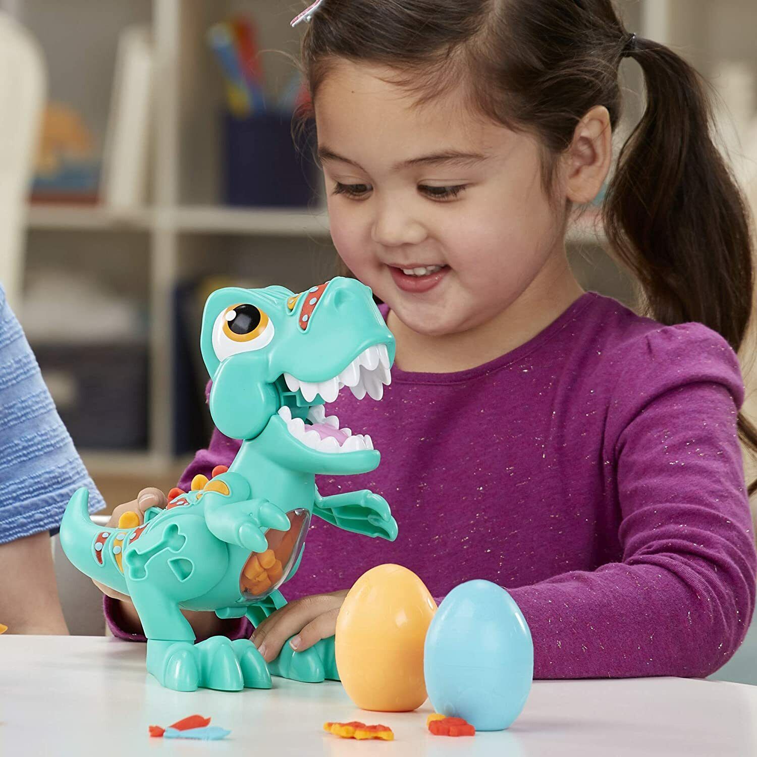 New Play-Doh Dino Crew Crunchin' T-Rex with 3 Eggs - Non-Toxic Fun for Kids