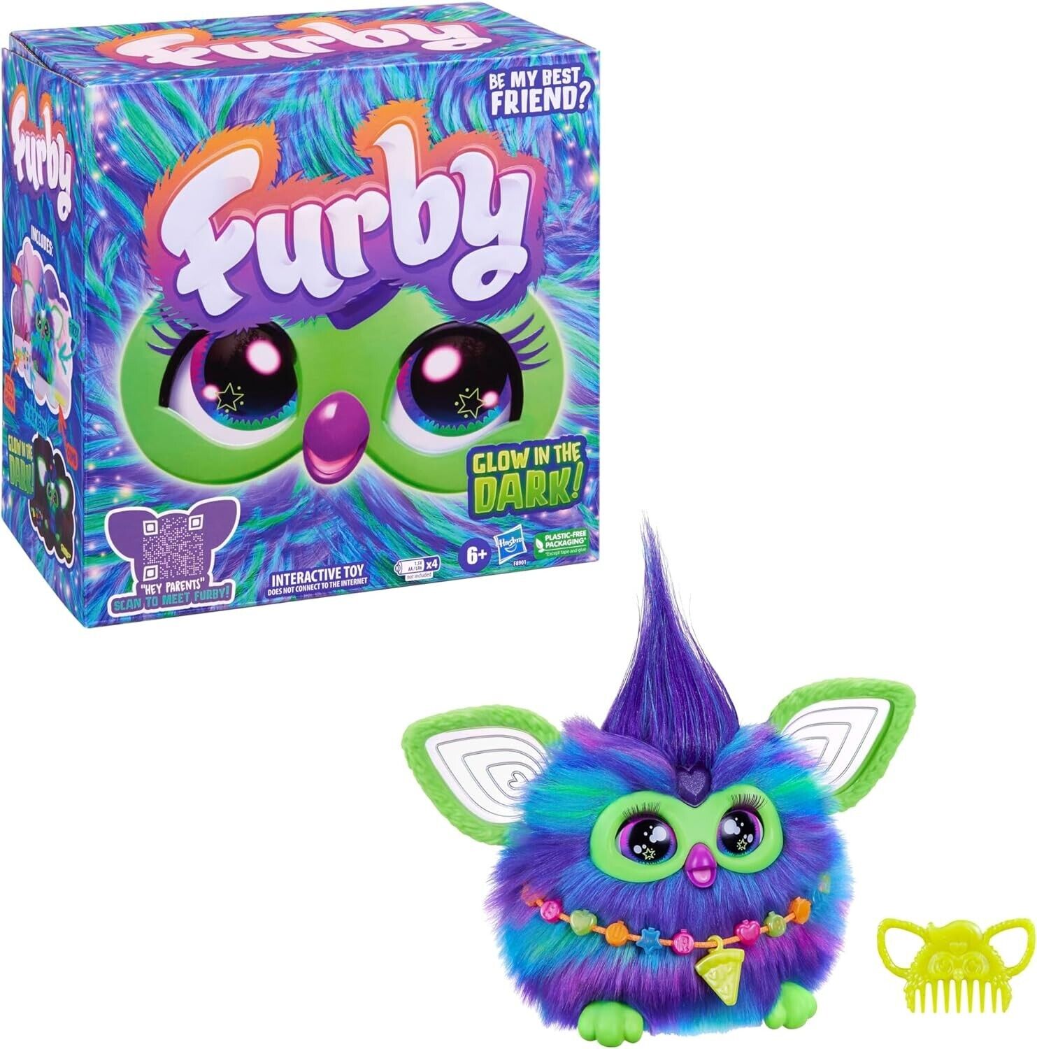 Furby Galaxy Glow in the Dark Interactive Plush Toy