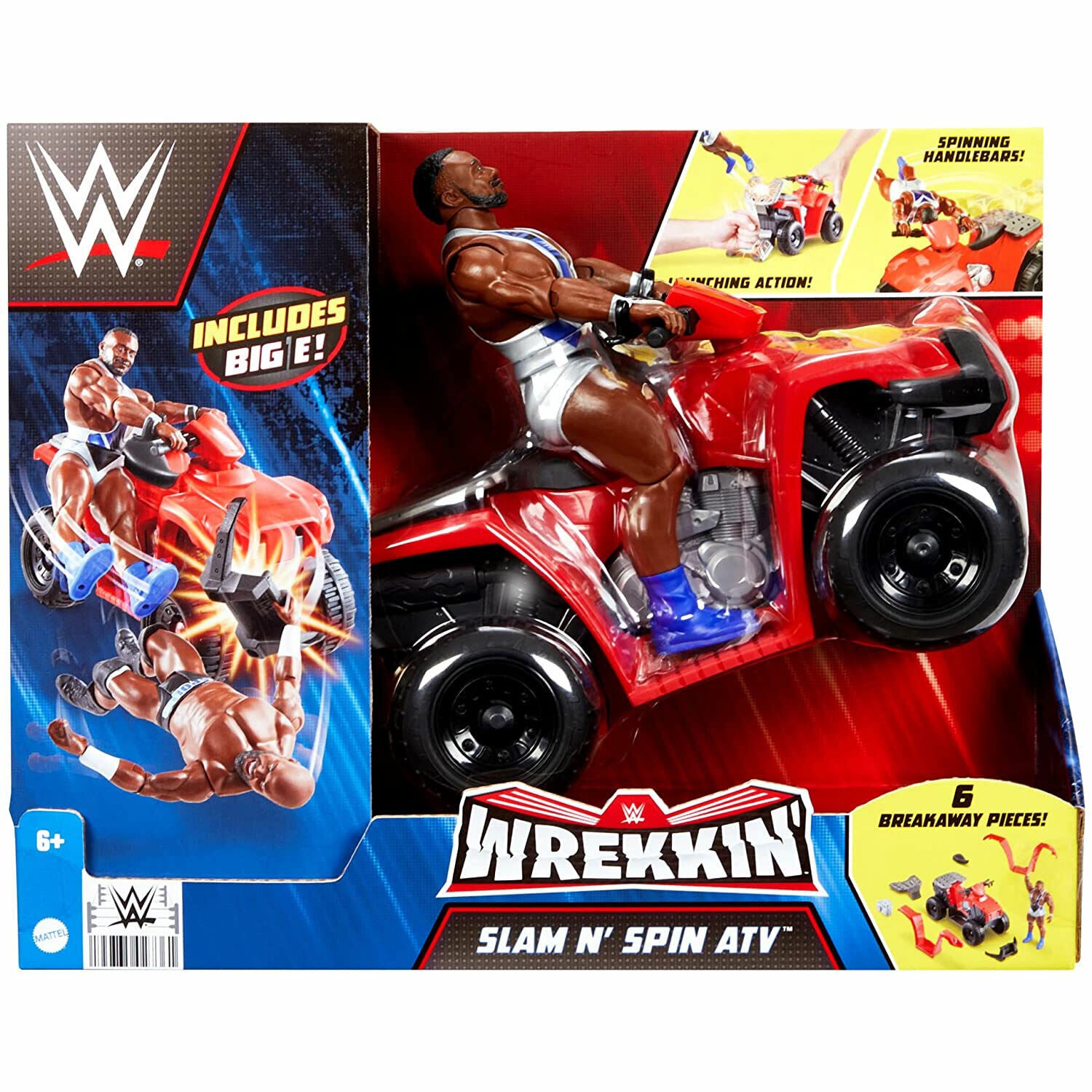 WWE Wrekkin' Slam 'N Spin ATV with Big E Figure - NEW!