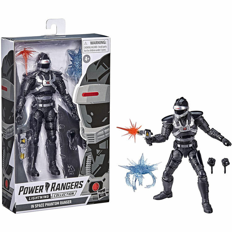 New Power Rangers In Space Phantom Ranger Action Figure - Lightning Collection