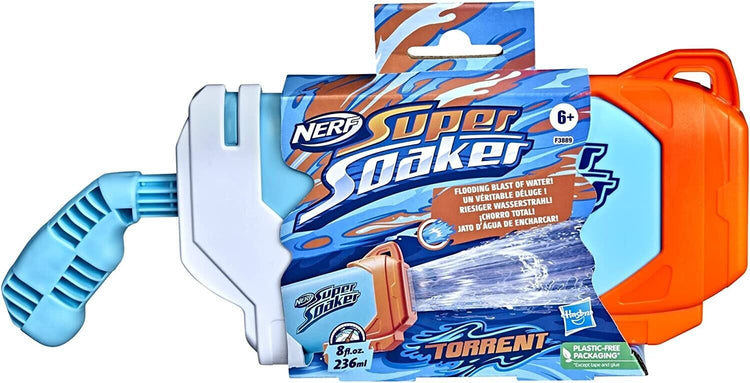 Nerf Super Soaker Torrent Water Blaster, Pump and Fire a Giant Jet of Water-