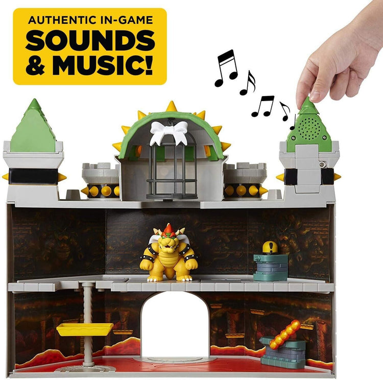 Nintendo Super Mario Mushroom Kingdom Castle Playset with Exclusive 2.5” Bowser