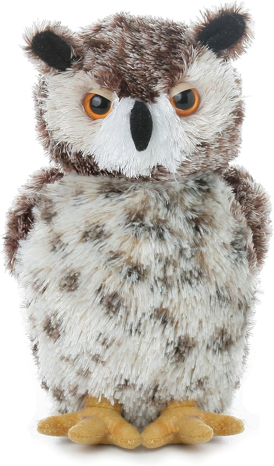Aurora, 30535, Mini Flopsie Osmond Owl, 8In, Soft Toy, White and Brown, Medium