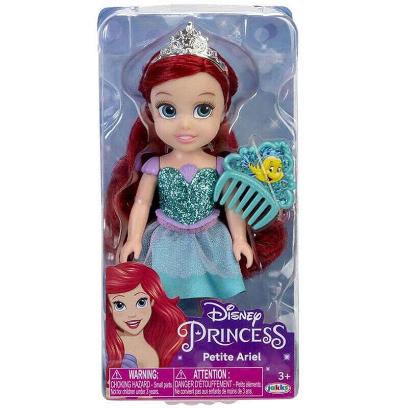 Disney Princess Petite Glitter Ariel Doll with Comb *BRAND NEW*