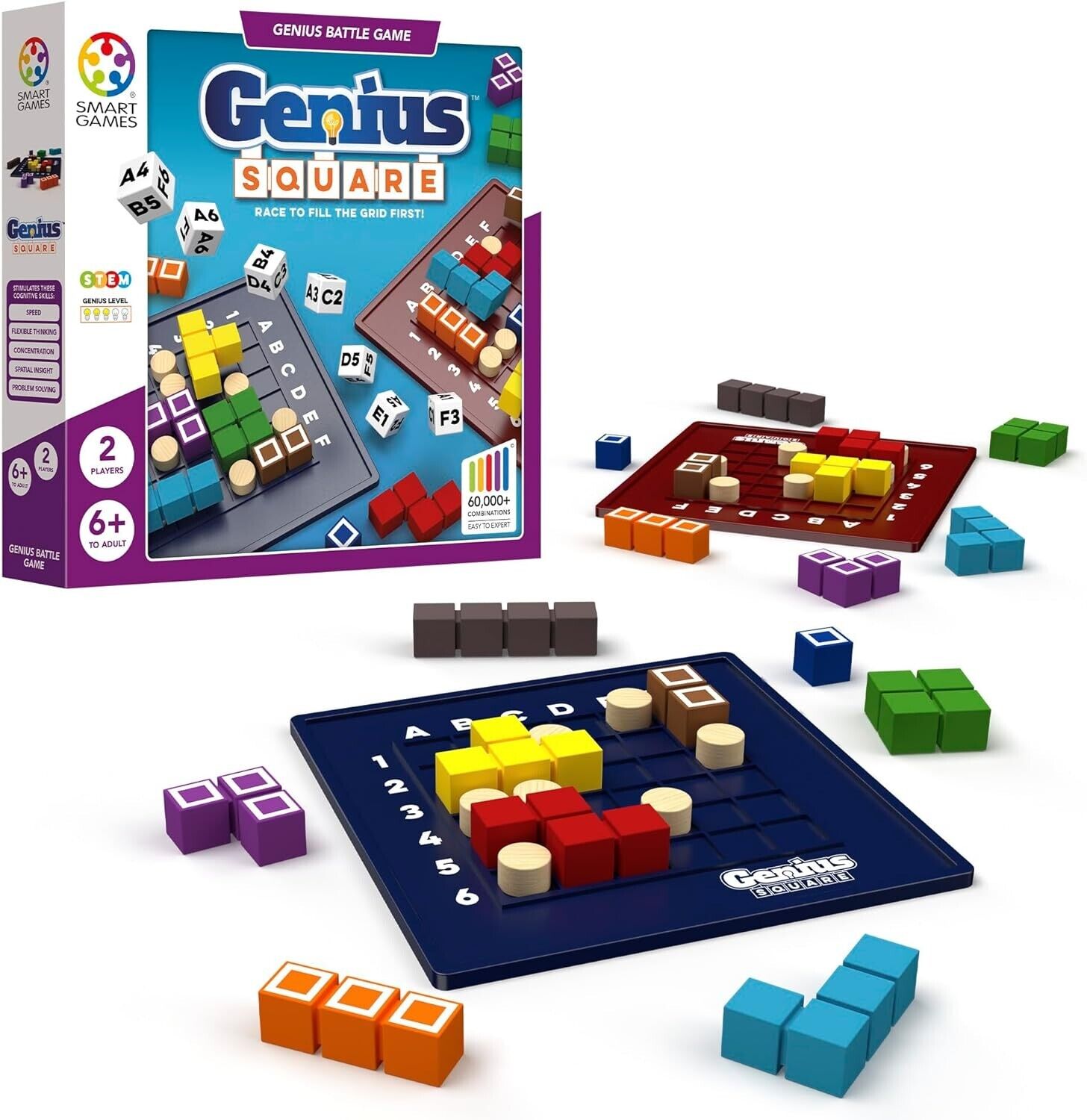 Smart Games Genius Square Puzzle Board Game