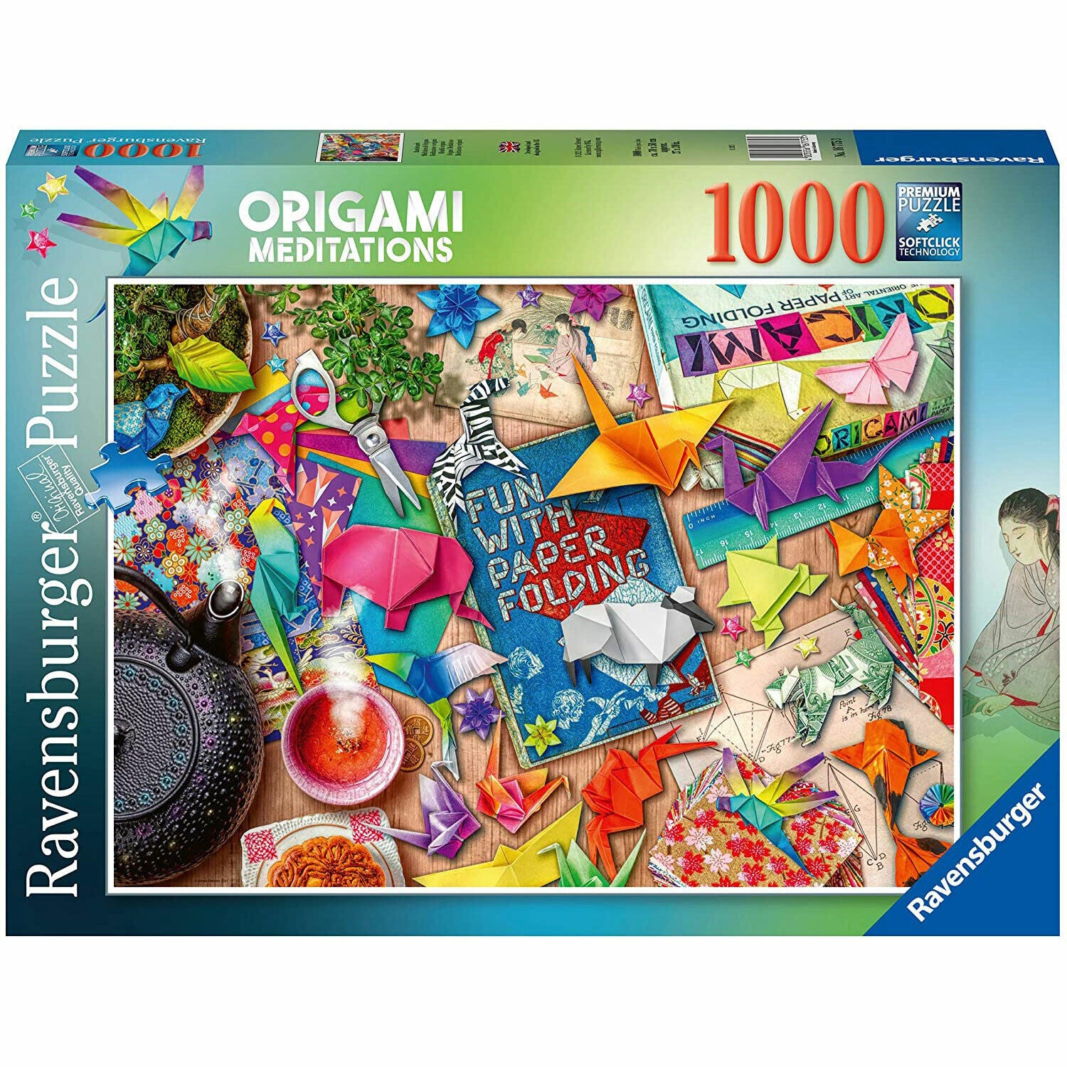 Ravensburger Origami Meditations 1000pc Puzzle BRAND NEW