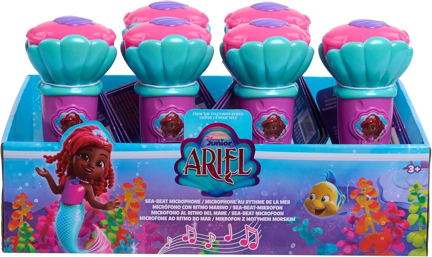 Just Play 39914 Disney Junior Ariel Sea-Beat Microphone, Multicolor