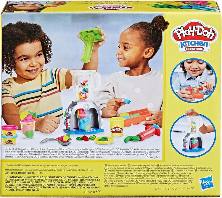 Play-Doh Swirlin Smoothies Toy Blender Playset, Play Kitchen Appliance