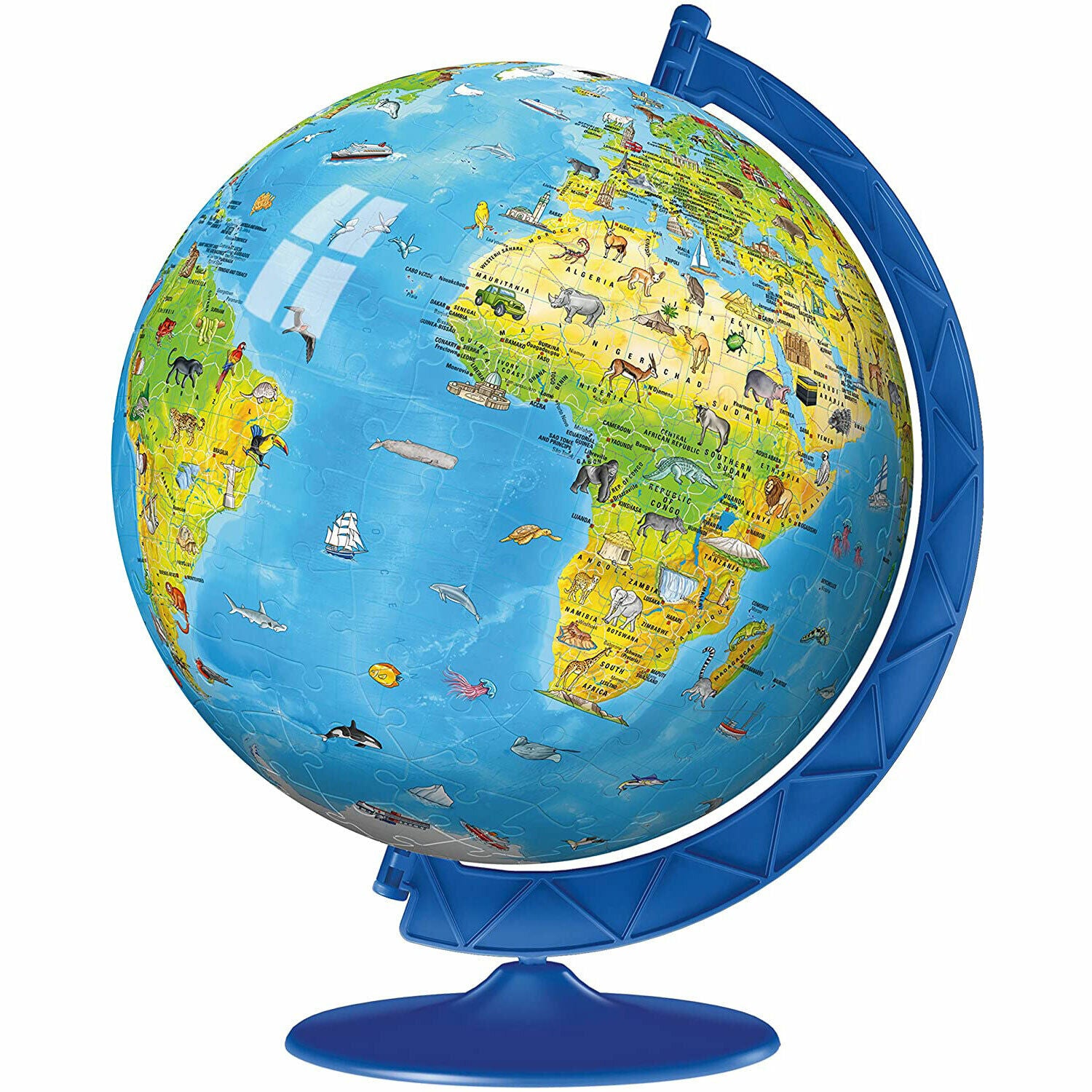 New Ravensburger Children's World Globe 3D Puzzle - 180 Pieces