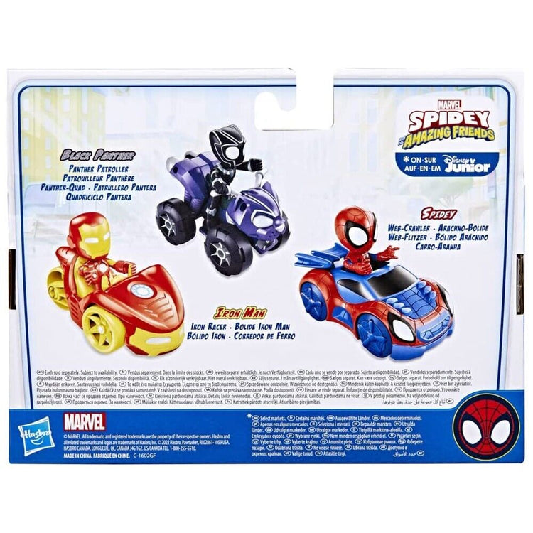 Marvel Spidey & Friends Iron Man Figure with Iron Racer Vehicle - New in Box