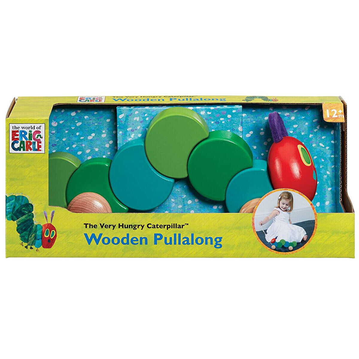 New Very Hungry Caterpillar Wooden Pullalong Toy - Fun for Kids!