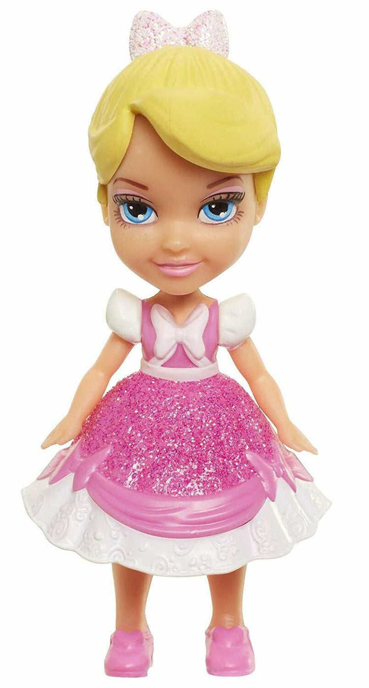 Disney Mini 3-Inch Toddler Dolls - Cinderella (Pink Glitter Dress)