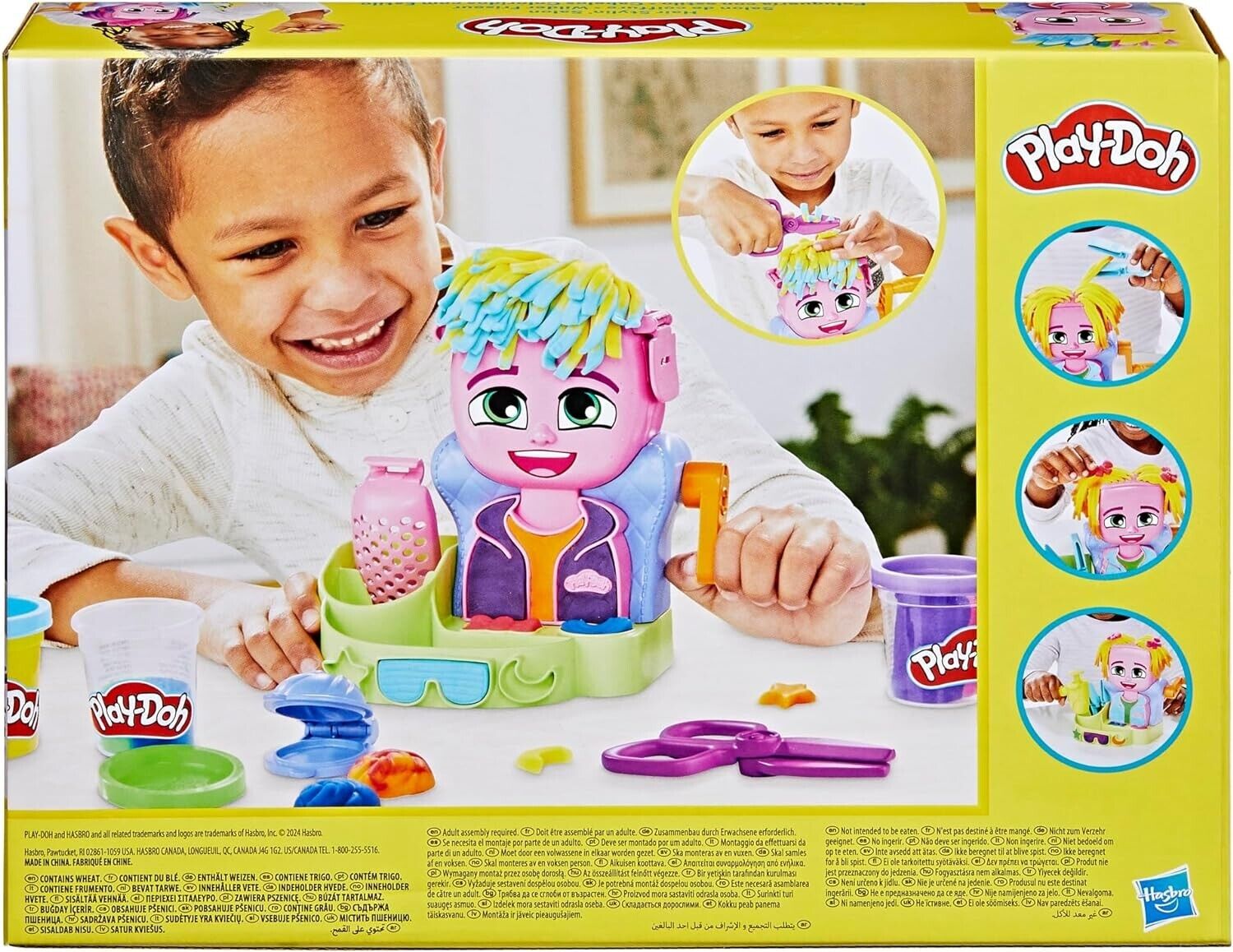 Play-Doh Hair Stylin' Salon Children's Sensory Activity Playset with Accessories