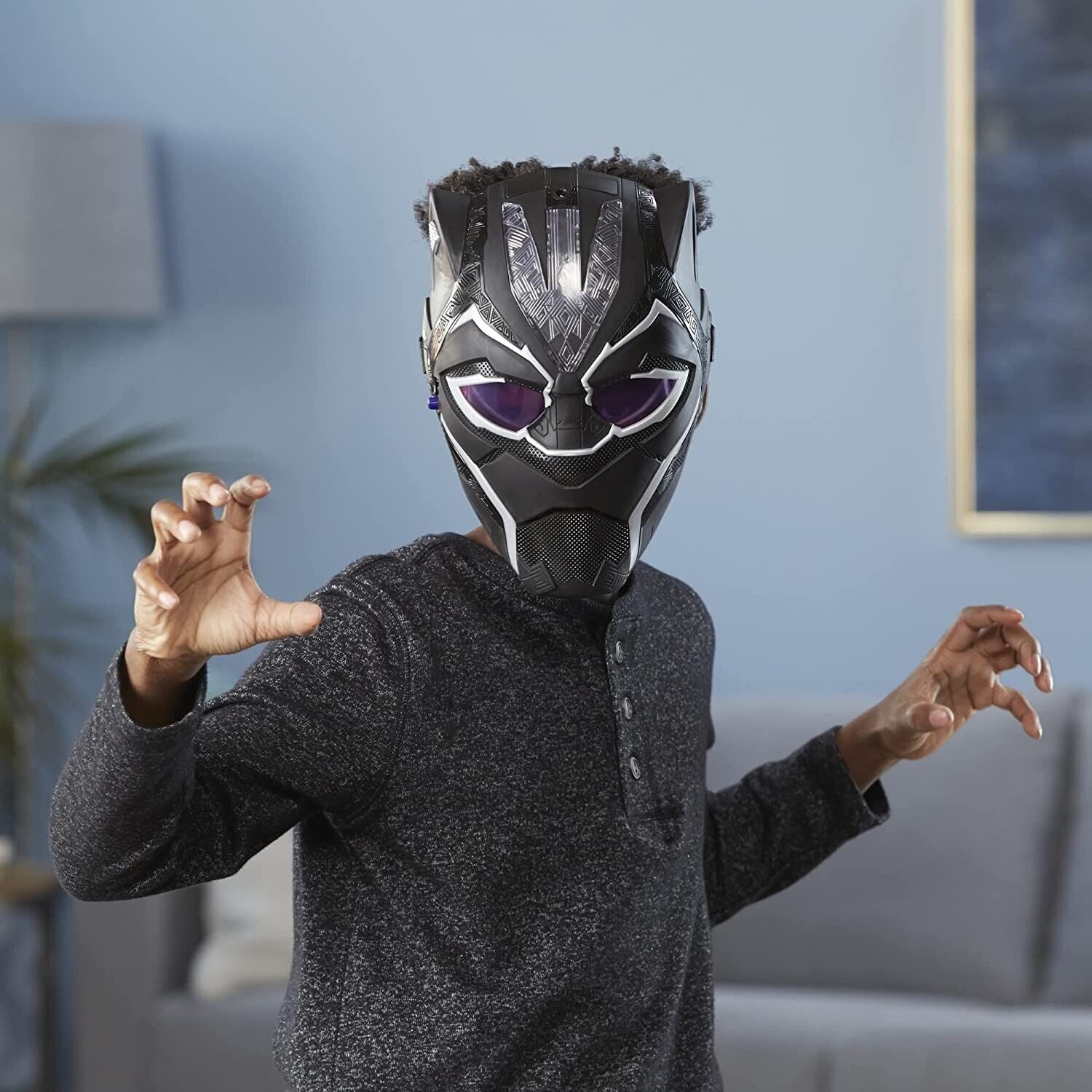 New Marvel Black Panther Vibranium Power FX Mask - Legacy Collection