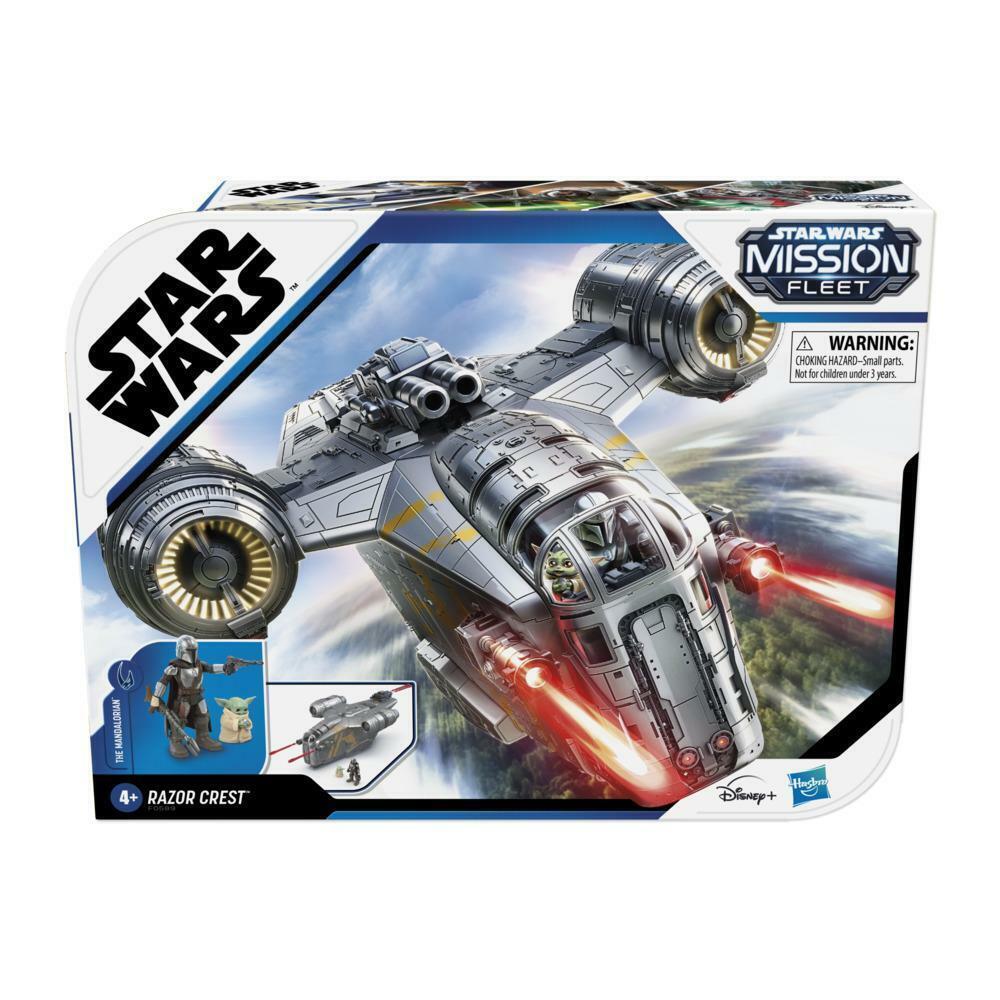 Star Wars Mission Fleet Deluxe The Mandalorian Razor Crest with The Child - New