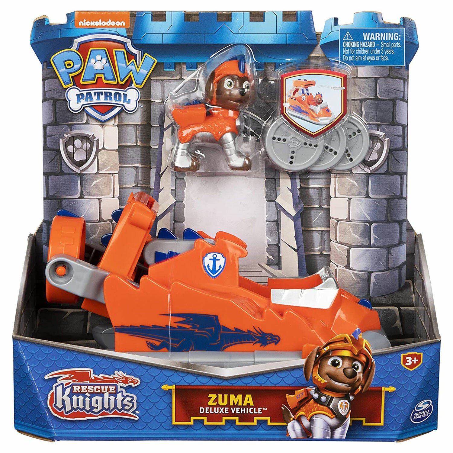 New PAW Patrol Rescue Knights Zuma Deluxe Vehicle - Ready for Adventure!