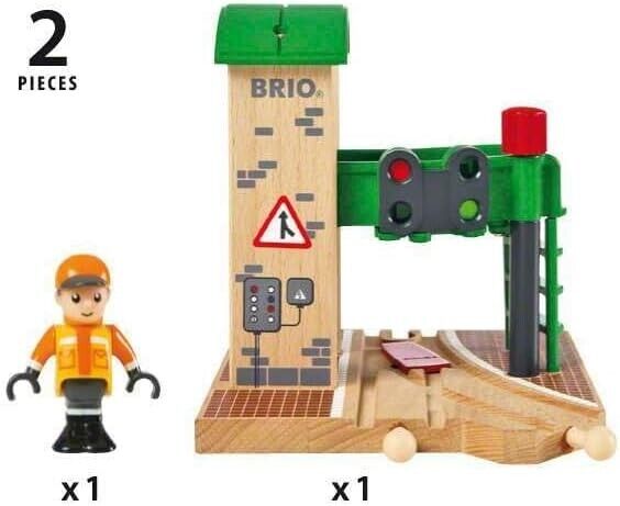 BRIO World Train Signal Station for Kids Age 3 Years Up - Compatible with all BR