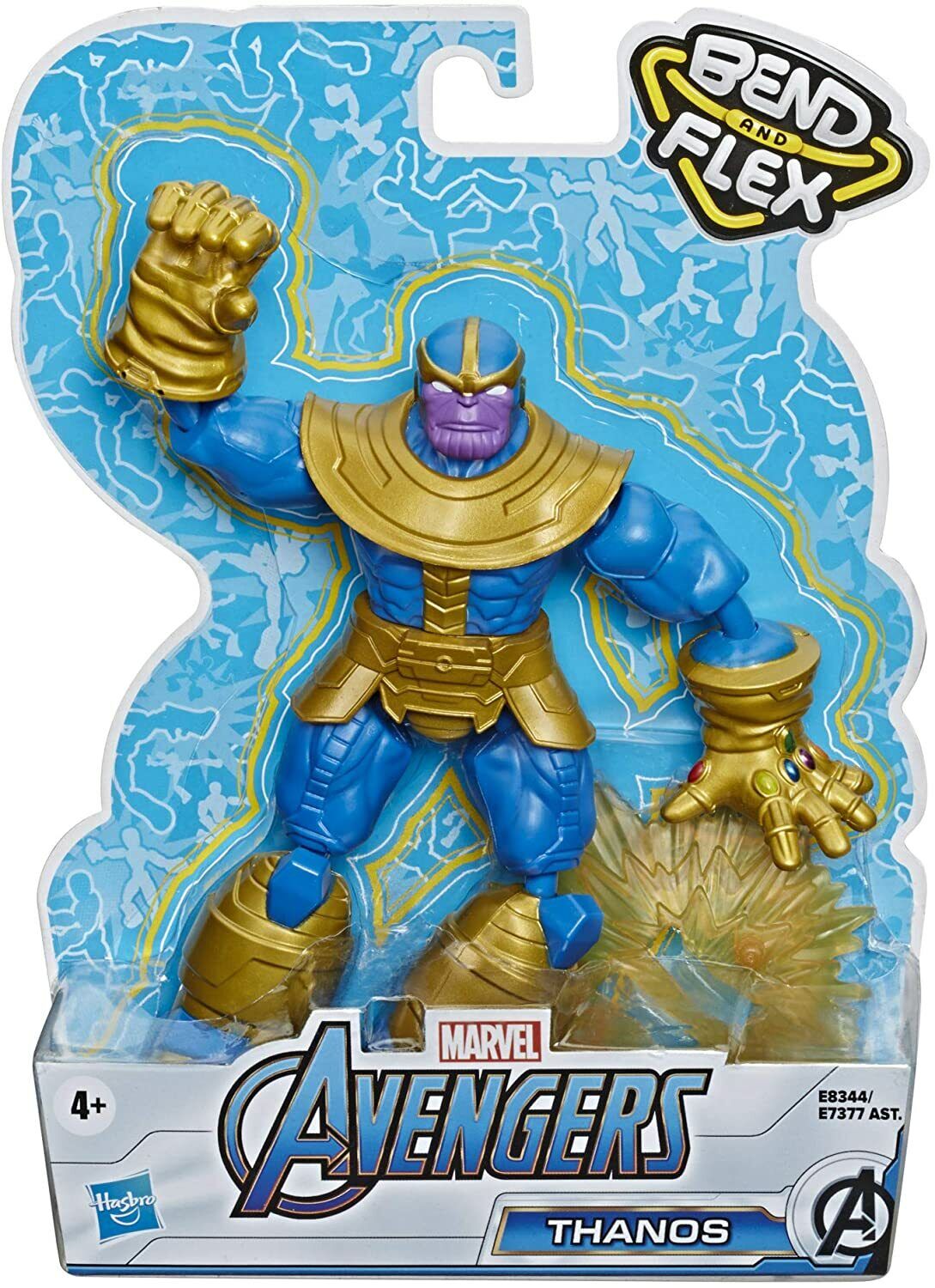 New Marvel Avengers Bend and Flex Thanos Action Figure - 6-Inch Flexible Toy