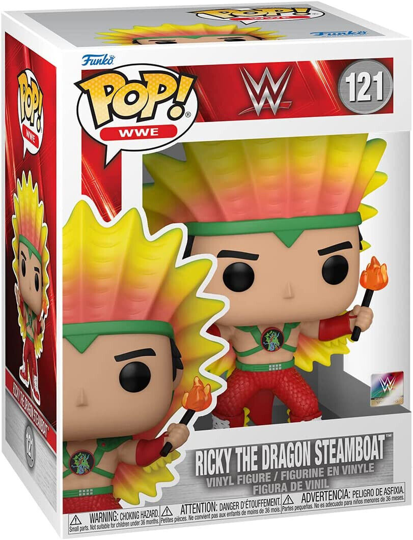 Funko Pop Ricky the Dragon Steamboat WWE Vinyl Figure w/ Box - New 2023