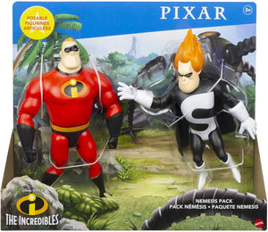 Disney Pixar Incredibles Nemesis Action Figure Pack - Syndrome & Mr Incredible