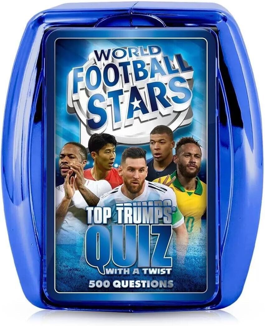 Top Trumps World Football Stars Quiz Game, 500 questions to test your football