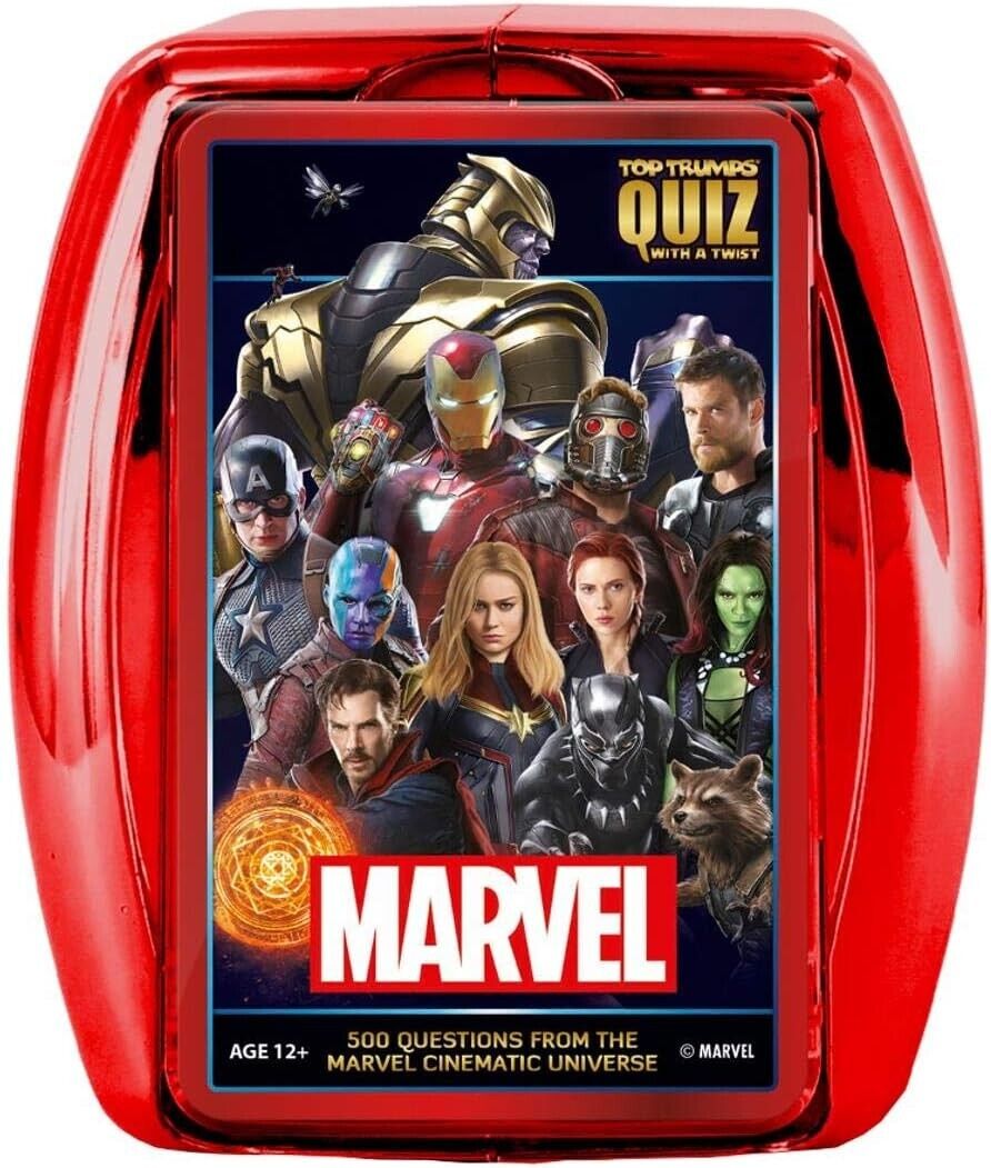 Top Trumps Marvel Cinematic Universe Quiz Game, 500 questions to test your know