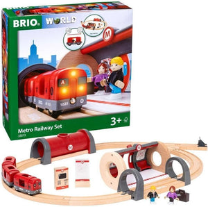 BRIO World Metro Train Set for Kids Age 3 Years Up - Compatible with all BRIO