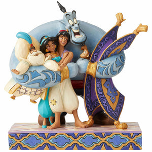 Disney Traditions Figurine - Group Hug! Aladdin NEW