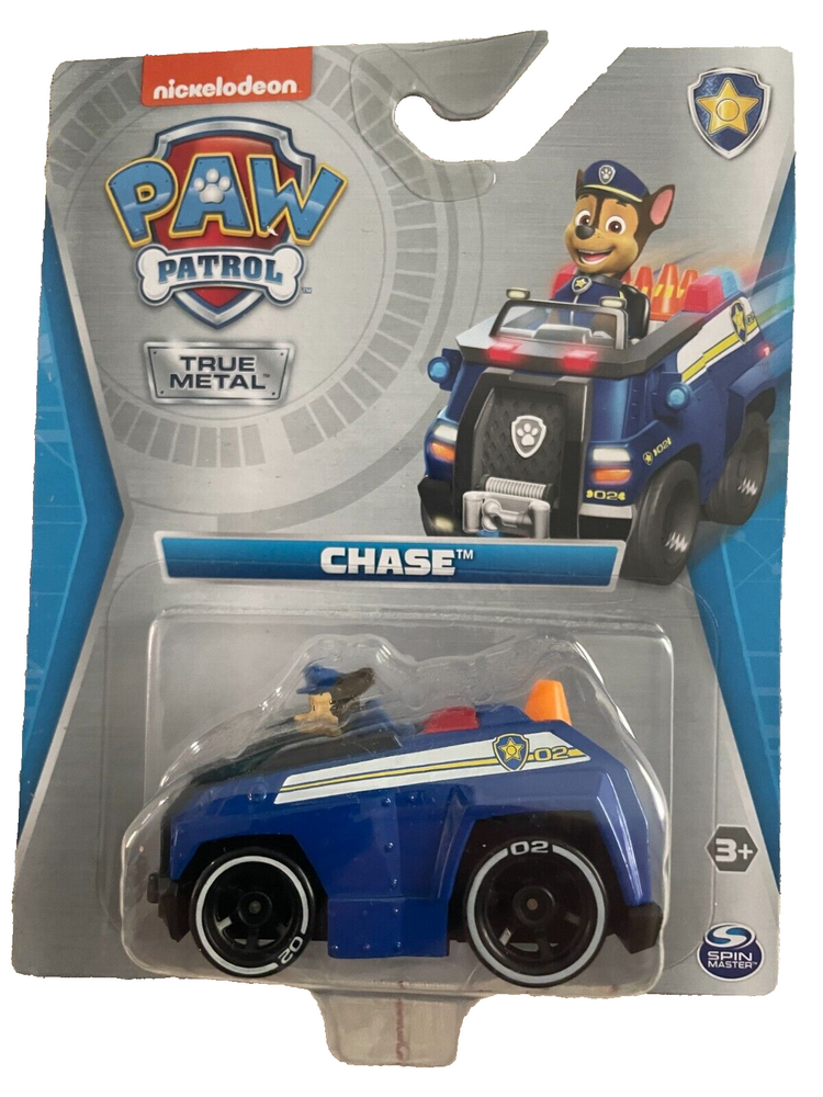 NEW 2023 Spin Master True Metal Paw Patrol Die-Cast Vehicles Assortment CHASE