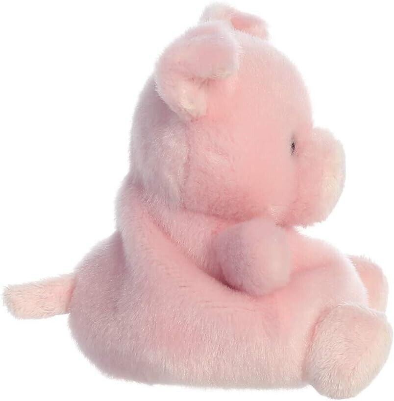 Aurora Palm Pals, Wizard The Pig Soft Toy, 61242, 5 inches, Pink