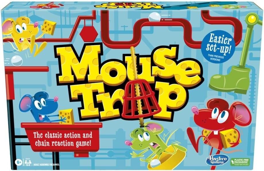 Hasbro Gaming Mouse Trap Board Game for Kids Ages 6 and Up, Classic Kids Game fo