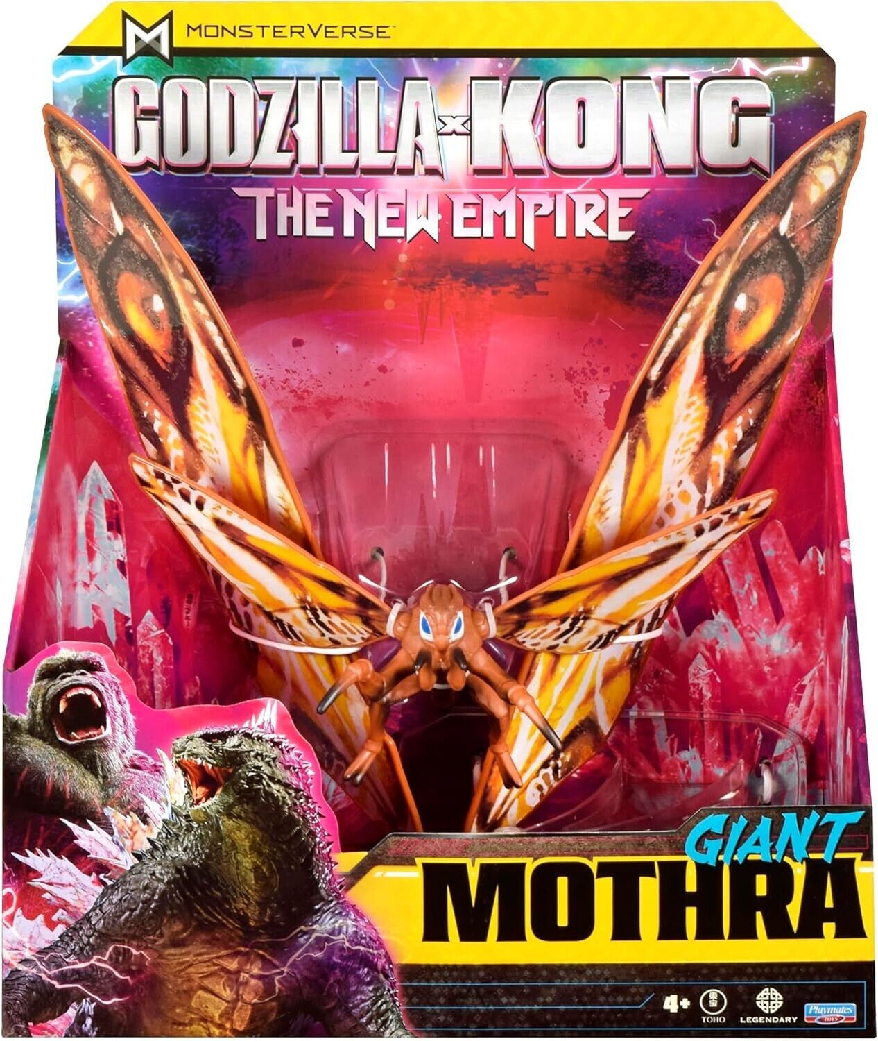 Godzilla x Kong: The New Empire, 11-Inch Giant Mothra Action Figure Toy, Iconic