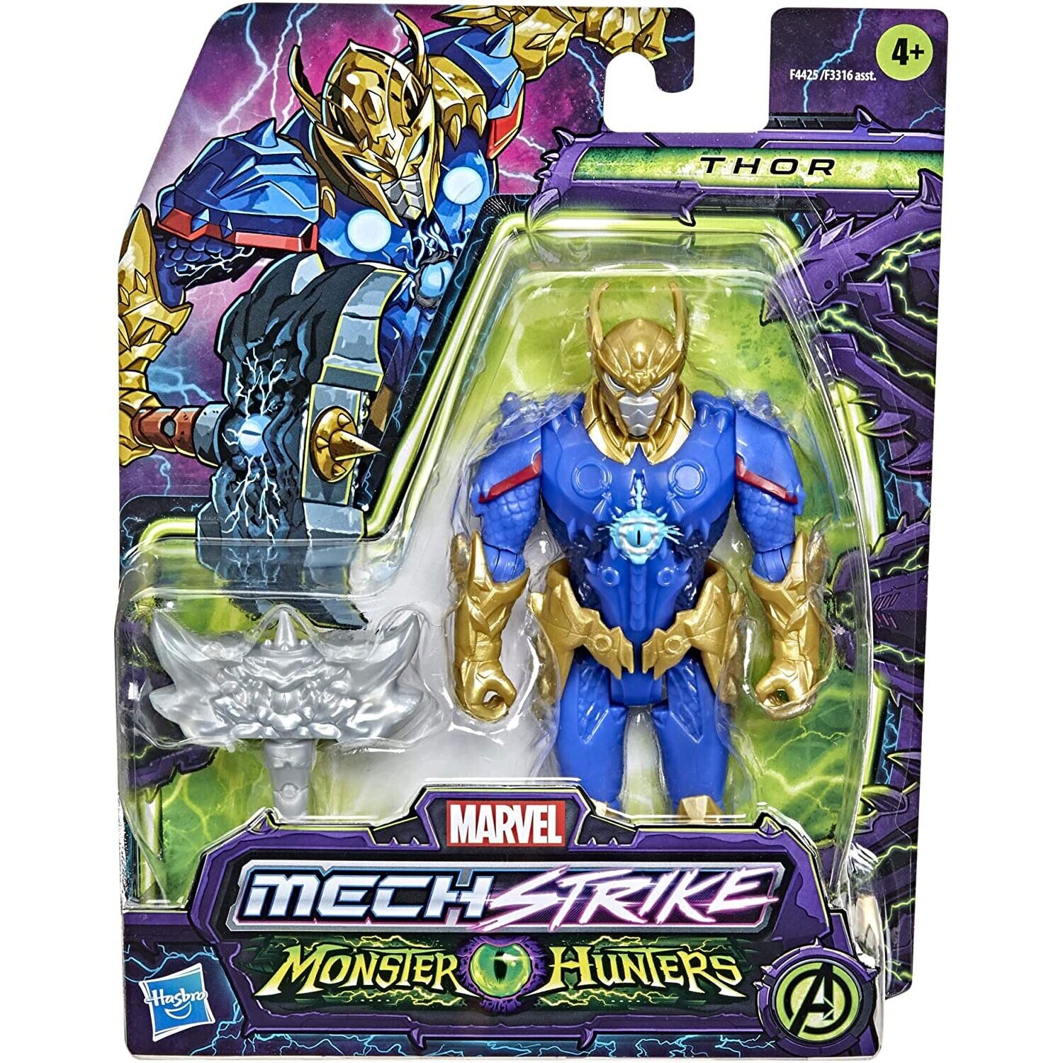 Marvel Avengers Mech Strike Thor 6-Inch Action Figure - Monster Hunters