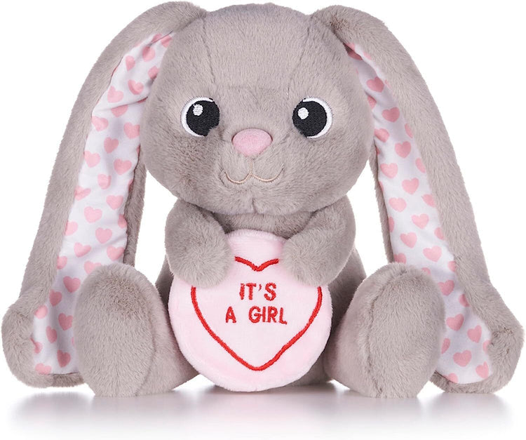 POSH PAWS (SWIZZLES) LOVE HEARTS IT'S BOY AND IT'S GIRL SOFT TOYS - IT'S GIRL