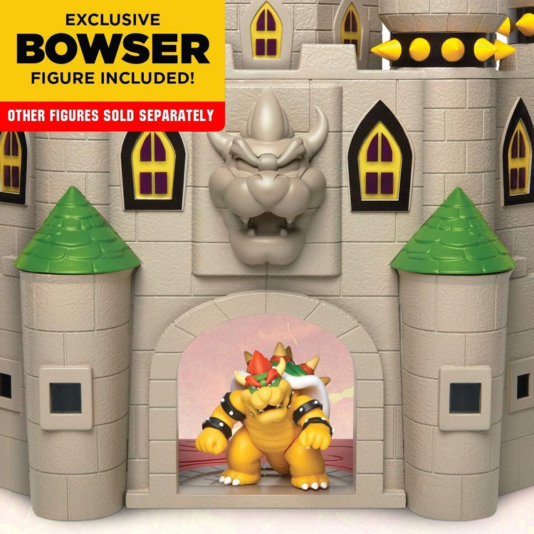 Nintendo Super Mario Mushroom Kingdom Castle Playset with Exclusive 2.5” Bowser