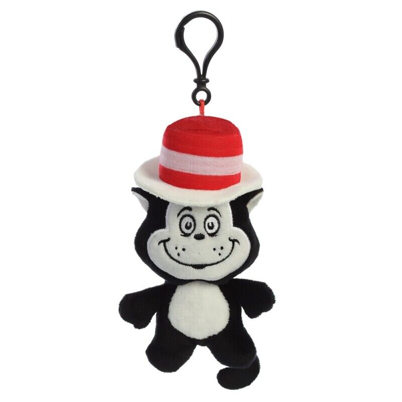 New Dr Seuss Cat In The Hat Plush Key Clip by Aurora - Cute & Collectible!