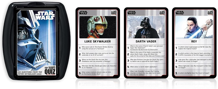 Top Trumps Star Wars Quiz Game, 500 questions to test your knowledge and memory